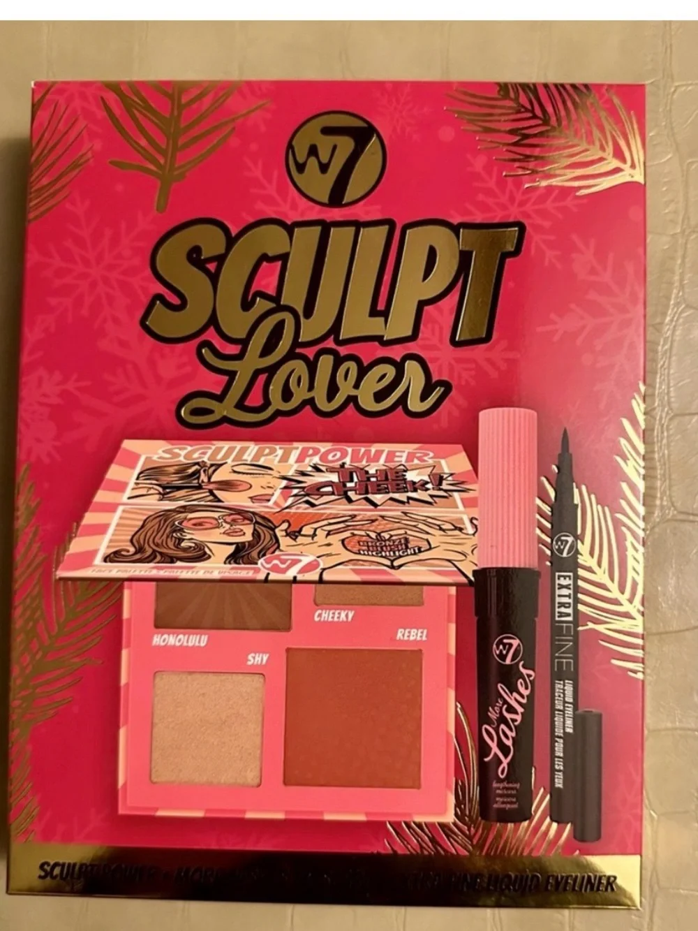 W7 Face Rebel 4 piece European Makeup Palettes Set New